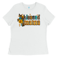 White blessed mama Ladies Tee - AdoDesignShop