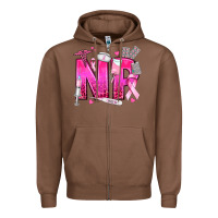 Chestnut breast cancer np nurse practitioner Zipper Hoodie - texasbilliewilder