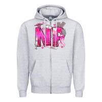 Heather Grey breast cancer np nurse practitioner Zipper Hoodie - texasbilliewilder