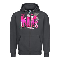 Smoke breast cancer np nurse practitioner Zipper Hoodie - texasbilliewilder