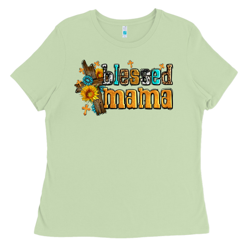 Blessed Mama Ladies Tee by AdoDesignShop | Teevron