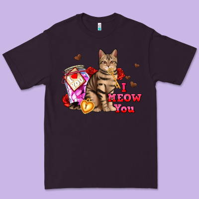 I Meow You Premium Tee Designed By Adodesignshop