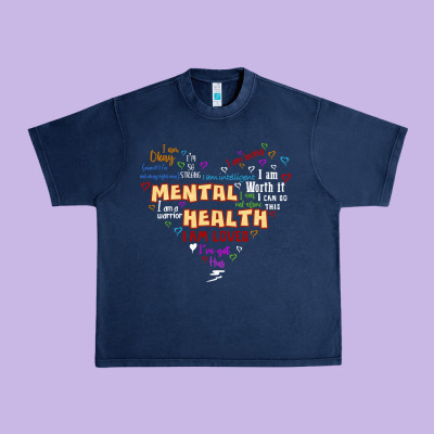 Mental Health Matters Urban Heavy Tee Designed By Jahusdesignshop