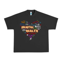 Pigment Black mental health matters Urban Heavy Tee - JahusDesignShop