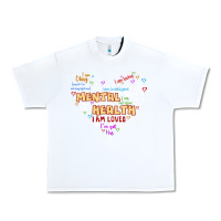 White mental health matters Urban Heavy Tee - JahusDesignShop