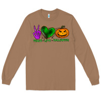 Toasted Coconut peace love halloween Long Sleeve Tee - BundleAndBundleShop