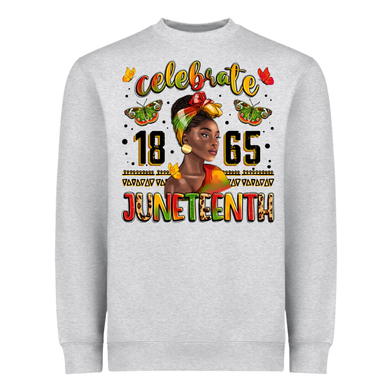 Celebrate 1865 Juneteenth With Black Woman Heavyweight Sweatshirt by LillyAllenDesigns | Teevron