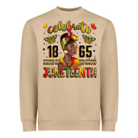 Mushroom celebrate 1865 juneteenth with black woman Heavyweight Sweatshirt - LillyAllenDesigns