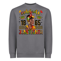 Storm celebrate 1865 juneteenth with black woman Heavyweight Sweatshirt - LillyAllenDesigns