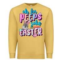 Antique Gold Oh for peeps sake Easter Day Premium Sweatshirt - CowGirlArtShop