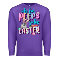 Purple Oh for peeps sake Easter Day Premium Sweatshirt - CowGirlArtShop