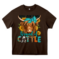 Chocolate Brown you ain't my brand of cattle longhaired cow Heavy Core Tee - Jasminsmagicworld