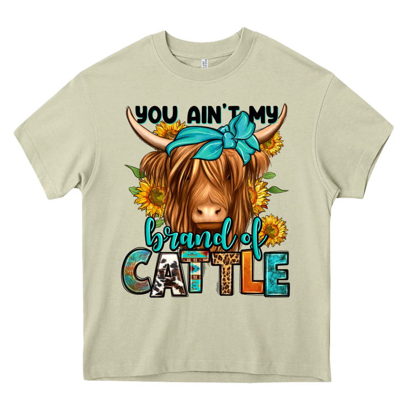 You Ain't My Brand Of Cattle Longhaired Cow Heavy Core Tee by Jasminsmagicworld | Teevron