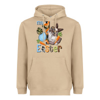 Mushroom My first Easter Boy Easter Day Heavyweight Hoodie - HowdyJamesFarm