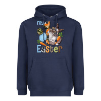 Navy My first Easter Boy Easter Day Heavyweight Hoodie - HowdyJamesFarm