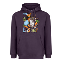 Plum My first Easter Boy Easter Day Heavyweight Hoodie - HowdyJamesFarm