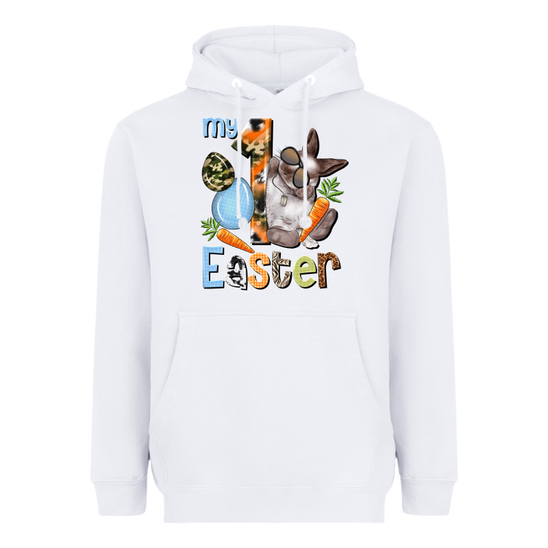 My First Easter Boy Easter Day Heavyweight Hoodie by HowdyJamesFarm | Teevron