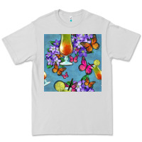 Dove Grey butterfly cocktail Premium Tee - BundleAndBundleShop