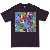 Plum butterfly cocktail Premium Tee - BundleAndBundleShop