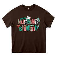 Chocolate Brown nursing student Heavy Core Tee - AdoDesignShop