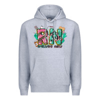 Heather Grey registered nurse Premium Hoodie - CowGirlArtShop