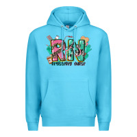 Ocean Blue registered nurse Premium Hoodie - CowGirlArtShop