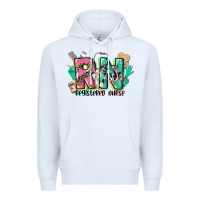 White registered nurse Premium Hoodie - CowGirlArtShop