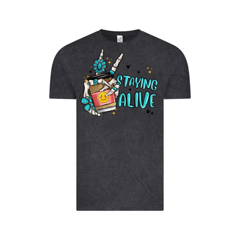 Staying Alive Vintage Tee by MaliasSmallBusiness | Teevron