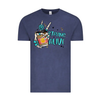 Vintage Denim staying alive Vintage Tee - MaliasSmallBusiness