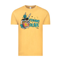 Vintage Mustard staying alive Vintage Tee - MaliasSmallBusiness