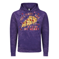 Cloud Purple you'll always have a pizza my heart Vintage Hoodie - MaliasSmallBusiness
