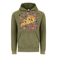 Vintage Olive you'll always have a pizza my heart Vintage Hoodie - MaliasSmallBusiness