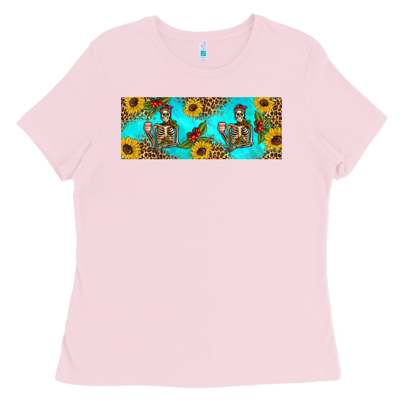 Skeleton Coffee And Coffee Plants 11 Oz Ladies Tee by Artiststas | Teevron