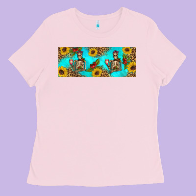 Skeleton Coffee And Coffee Plants 11 Oz Ladies Tee Designed By Artiststas