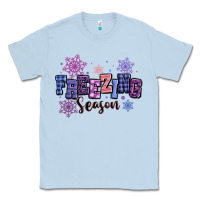 Dusty Blue freezing season Classic Tee - MaliasSmallBusiness