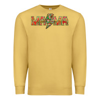 Antique Gold Mama christmas lightning bolt mother's day Premium Sweatshirt - HowdyJamesFarm