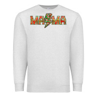 Oatmeal Heather Mama christmas lightning bolt mother's day Premium Sweatshirt - HowdyJamesFarm