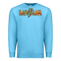 Ocean Blue Mama christmas lightning bolt mother's day Premium Sweatshirt - HowdyJamesFarm
