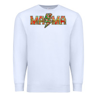 White Mama christmas lightning bolt mother's day Premium Sweatshirt - HowdyJamesFarm