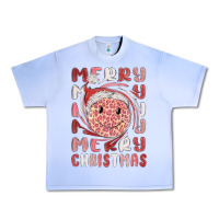 Grape Ice merry christmas smiling face Urban Heavy Tee - MaliasSmallBusiness