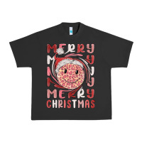 Pigment Black merry christmas smiling face Urban Heavy Tee - MaliasSmallBusiness