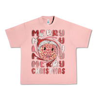 Salmon merry christmas smiling face Urban Heavy Tee - MaliasSmallBusiness