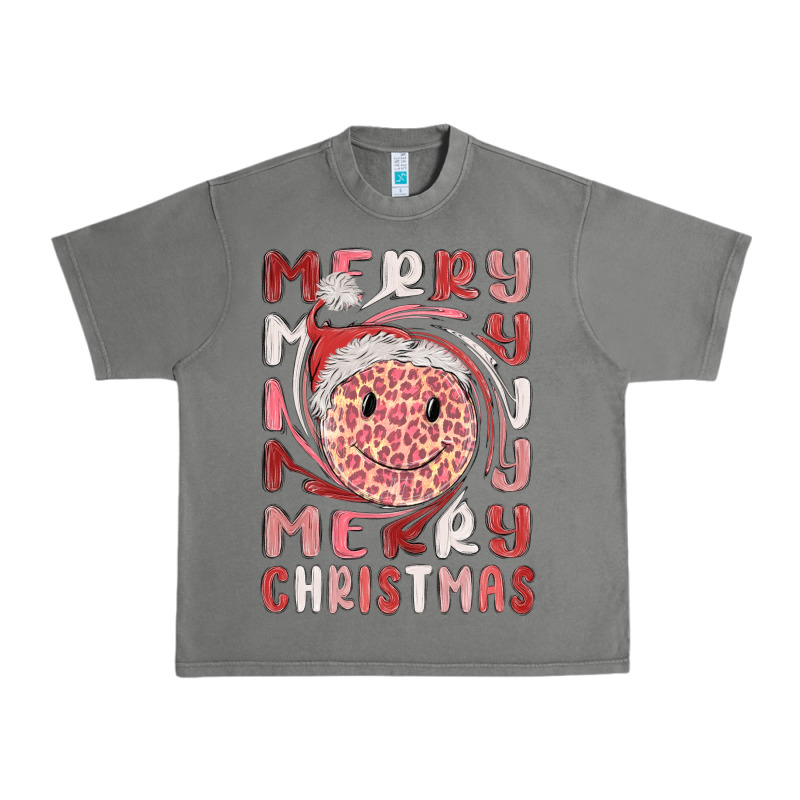 Merry Christmas Smiling Face Urban Heavy Tee by MaliasSmallBusiness | Teevron