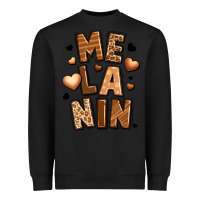 Black melanin Heavyweight Sweatshirt - LillyAllenDesigns