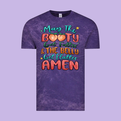 May The Booty Get Fatter & The Belly Vintage Tee Designed By Maliassmallbusiness