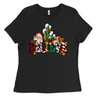 Black believe christmas and santa Ladies Tee - AdoDesignShop