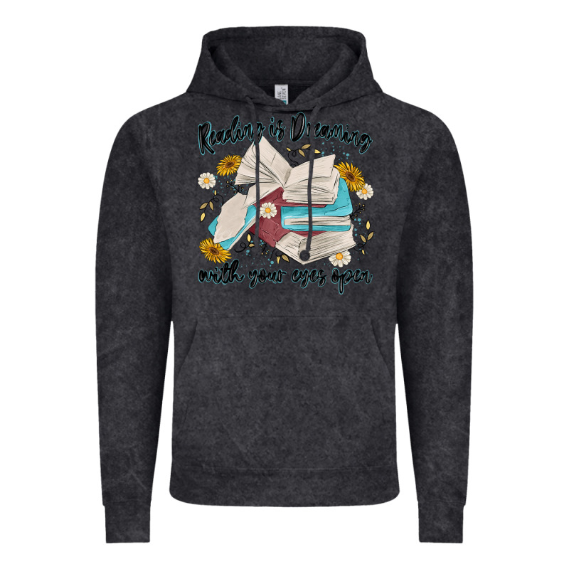 Reading Is Dreaming With Your Eyes Open Vintage Hoodie by MaliasSmallBusiness | Teevron