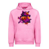Fuchsia Pink halloween pumpkin patch  3 Urban Hoodie - BundleAndBundleShop