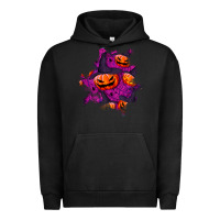 Pigment Black halloween pumpkin patch  3 Urban Hoodie - BundleAndBundleShop