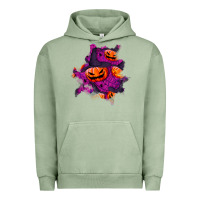 Pigment Oil Green halloween pumpkin patch  3 Urban Hoodie - BundleAndBundleShop